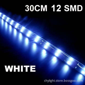DC12V/24V Car Illumine Lighting 30CM PVC LED White Strip Light